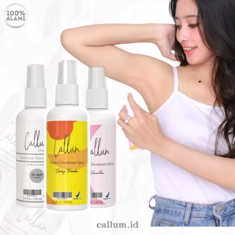 Callum Deodorant Spray Tawas Cair 100ml Menghilangkan Bau Badan dan Bau Ketiak Original 0
