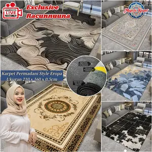 [MK X RACUNNUUNA] SPECIAL Karpet Permadani Eropa Ukuran 210x160cm Bahan Polyester