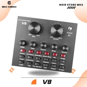 V8 Sound Card Singging Live Audio Elektronik