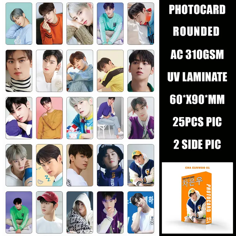 FLA Photocard ASTRO Cha Eun Wo Premium isi 25 Sheet Foto Kpop Foto Kpop 2