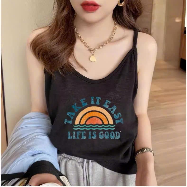 Áo 2 dây sang chảnh nữ cotton hàng đẹp giá rẽ kiểu dáng basic đơn giản trẻ trung cực xinh hot hit