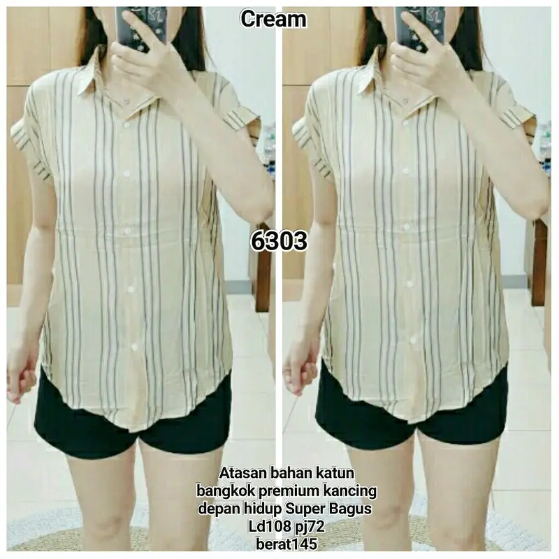 Atasan bahan katun kode 6303 0