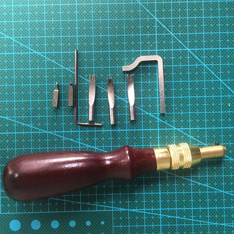 Product Introduction of 7 in 1 Multipurpose Leather Craft Tool Sew&Crease Leather Edge Beveler Tool Set 38