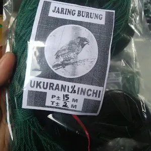 Jaring burung pikat / jaring hitam 0,12 / sudah siap pakai lengkap dengan tali
