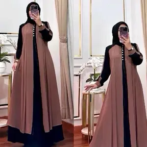 Gamis Abaya Mewah Gamis Elegan Simple Wanita / Gamis Lebaran Terbaru 2026 Dress Muslim Dewasa Remaja Syari Gamis Abaya Mewah Gamis Elegan Simple Wanita / Gamis Lebaran Terbaru 2026 Dress Muslim Dewasa Remaja Syari