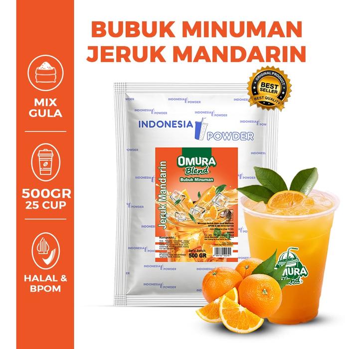 Gambar OMURA Blend Bubuk Minuman Premium Rasa Jeruk Mandarin / Mandarin Orange Powder Drink 500 Gr Omura Powder dari OMURA POWDER SHOP Kota Administrasi Jakarta Barat Tokopedia