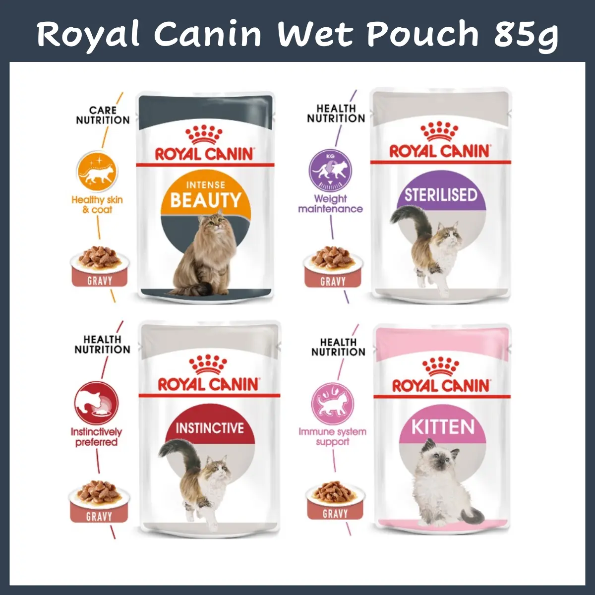 Royal Canin Wet Food Pouch 85g Makanan Basah Kucing