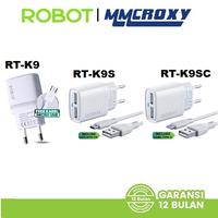 Gambar Robot RT-K9 Adapter Charger Dual Output With Kabel Micro USB 2.1A - ROBOT RT-K9 dari MMCROXY Kota Administrasi Jakarta Pusat 1 Tokopedia