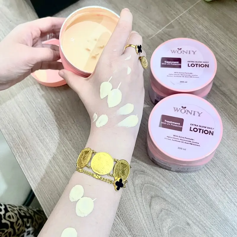 WONIY LOTION (siang & malam) lotion strong BPOM NIACINAMIDE ALPHA ARBUTIN 1