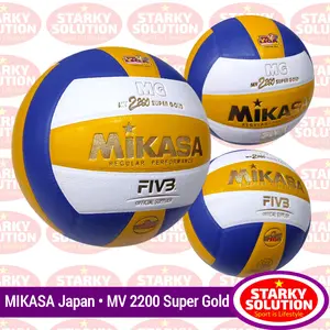 Bola Voli Mikasa MV2200 Volley Ball MV 2200 Super Gold Original - Japan
