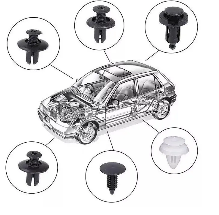 620 PCS Campuran Auto Fastener Kendaraan Bumper Fender Retainer Keling Klip Paku Klip Bumper Mobil Untuk Semua Mobil Universal Plastik Fastener Klip 1