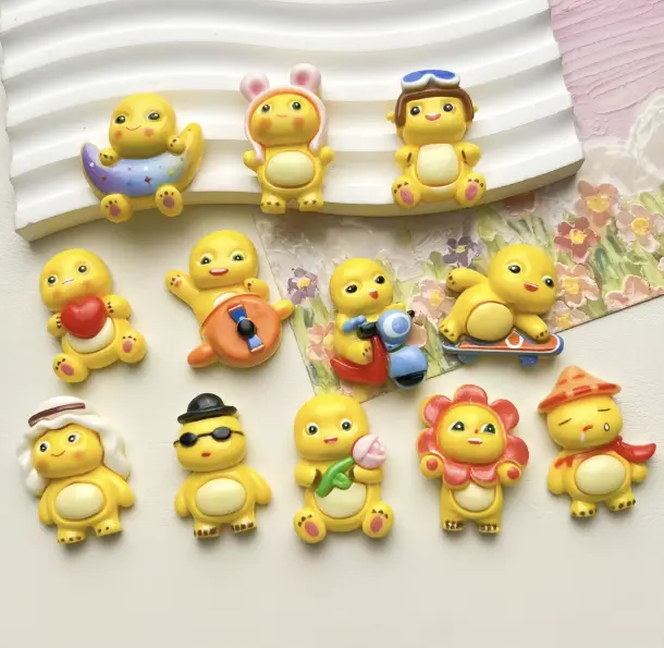 Nailong Mini Figure Set 12 Lengkap Dino Kuning Pajangan Dekorasi Lucu 2