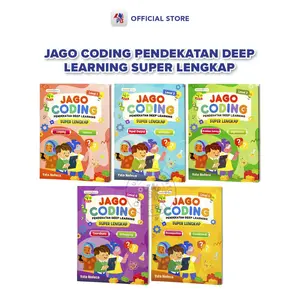 Buku Koding Anak / Jago Coding Pendekatan Deep Learning Super Lengkep Level 1 – 5 / LINGKAR MEDIA
