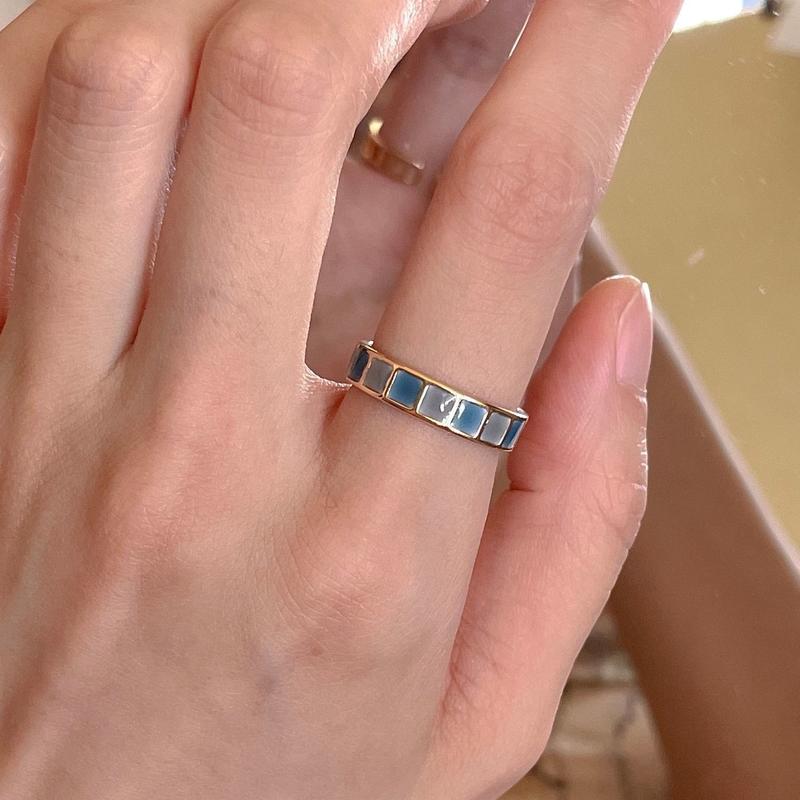 Product Introduction of Colorful Drip Glaze Open Ring For Women 2024 New Fashion Retro Geometric Gold Color Metal Rings Exquisite Jewelry Gifts For Girl 8