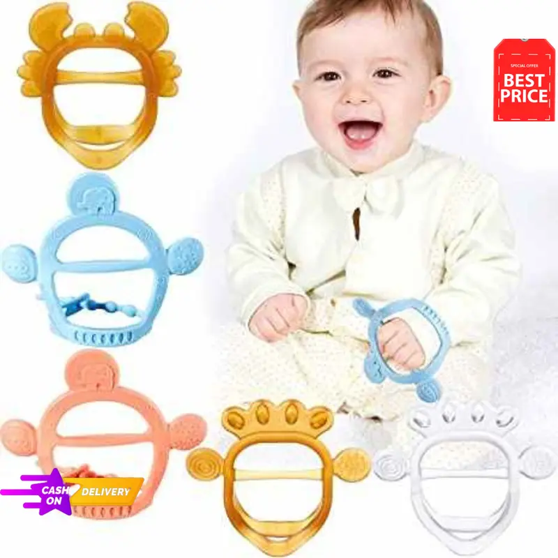 Gigitan Bayi Bpa Free Mainan Gigit Bayi Teether Silikon Lembut 0 sampai 6 bulan 1