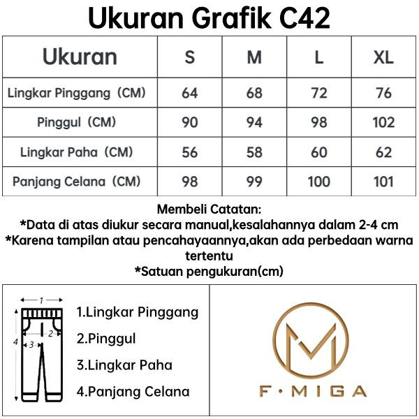 Product Introduction of F·MIGA C42 High Waist Korean Style Kulot Bagy Jeans Straight Kasual Pants Celana Panjang Loose Celana Jeans Wanita - Abu-abu Biru 0