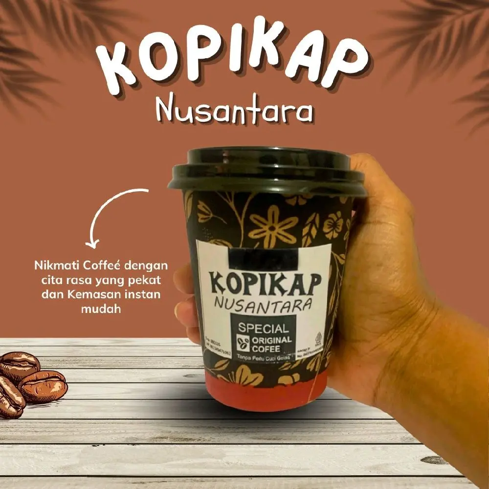 KOPIKAP NUSANTARA ORIGINAL COFFEE (COFFEE CUP INSTAN / KOPI GELAS) Robusta