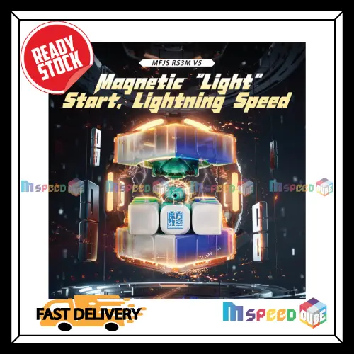 [MSPEEDCUBE] MOYU RS3M V5 3×3 SPEEDCUBE (MAGNETIC/ DUAL ADJUSTMENT/ MAGLEV)