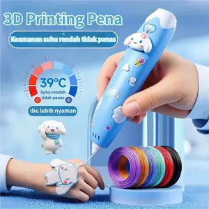 3DPrinting Pen 3D Printer Mainan Edukasi Anak Pena 3D Printing Hadiah Liburan Anak Pena Gambar 3D Kerajinan Tangan Melatih Kreativitas dan Keterampilan Tangan