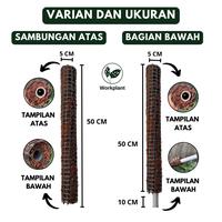 Gambar Workplant - Turus Moss Hitam Bisa Disambung Untuk Penyangga Dan Rambatan Tanaman Hias - Bagian Bawah dari workplant official Kota Surabaya 3 Tokopedia