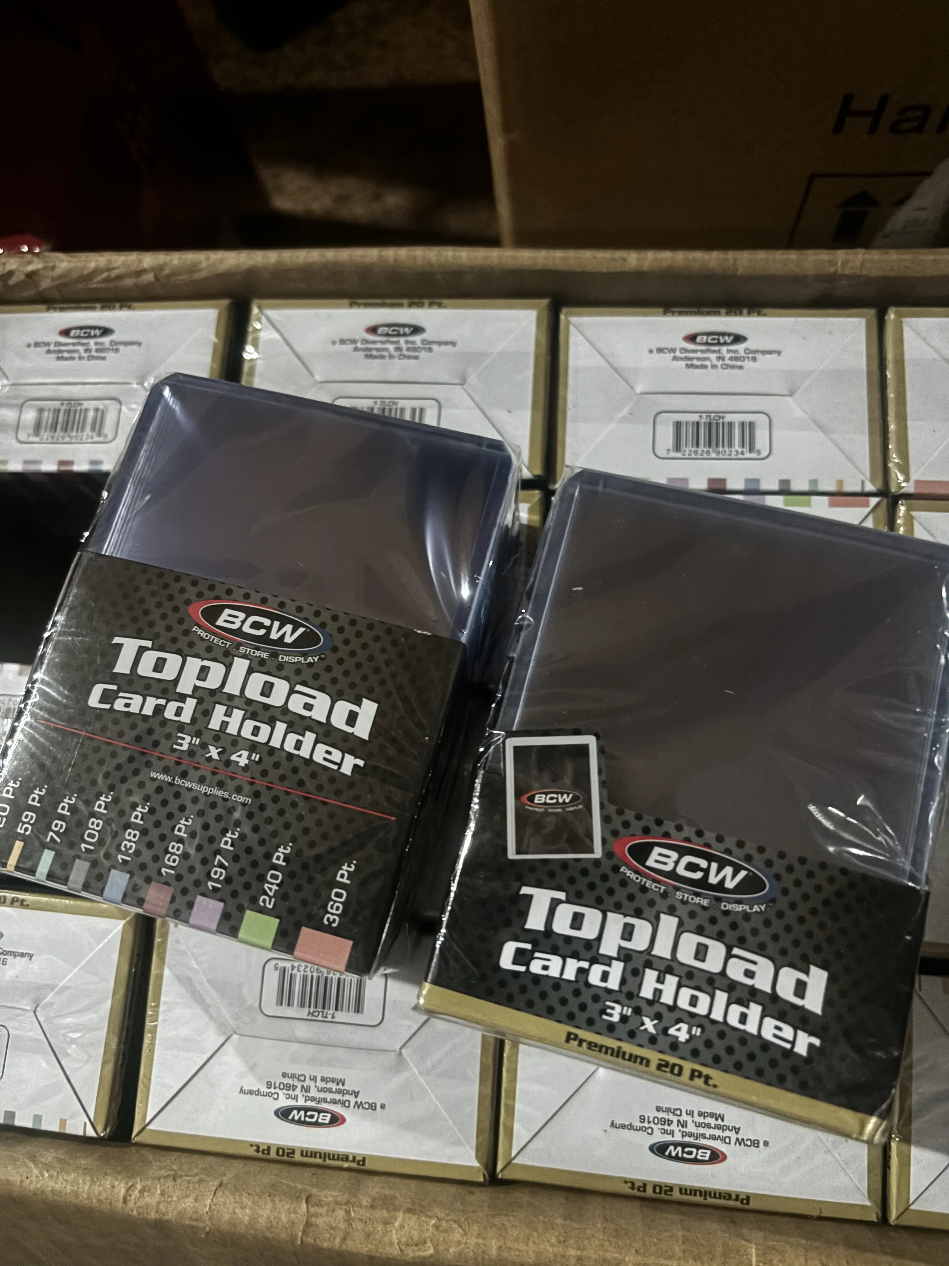 BCW 3x4 25 pieces Regular Trading Card Toploaders