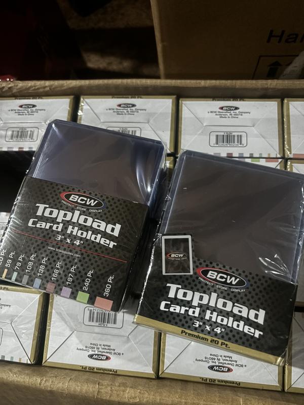 25-Pack) BCW Tobacco Topload Card Hard Holders - Great For T-206, A&G MInis