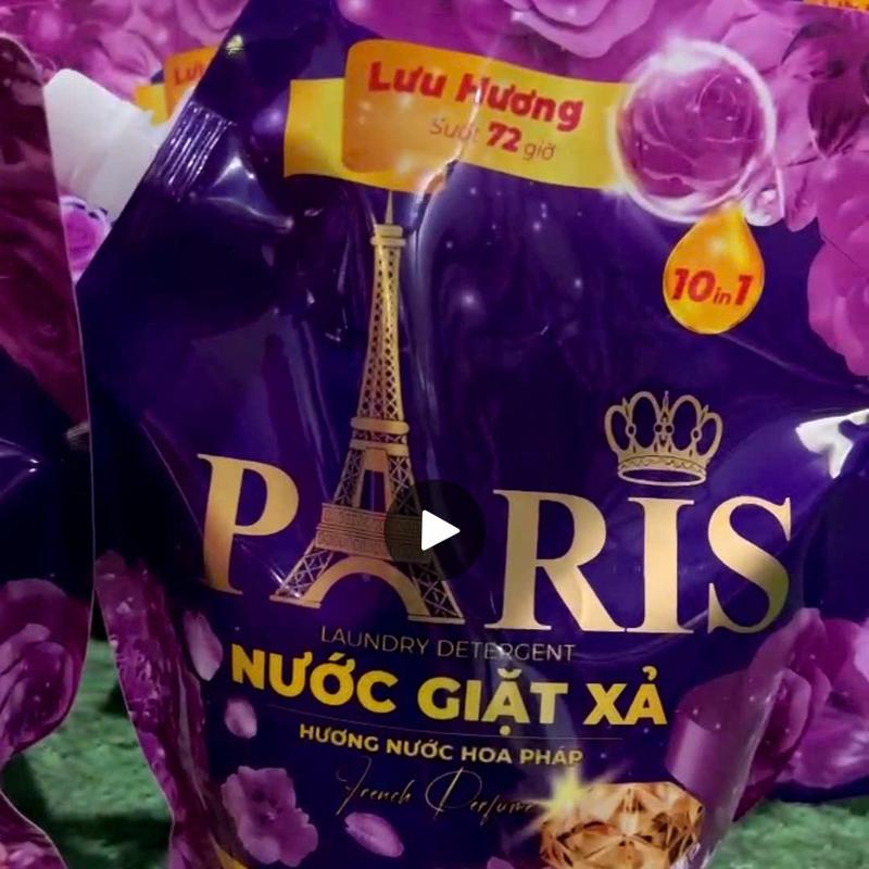 Nước Giặt Xả Paris 10 in 1 Mẫu Mới 2,2kg Thơm Lâu Hương Nước Hoa Pháp 5