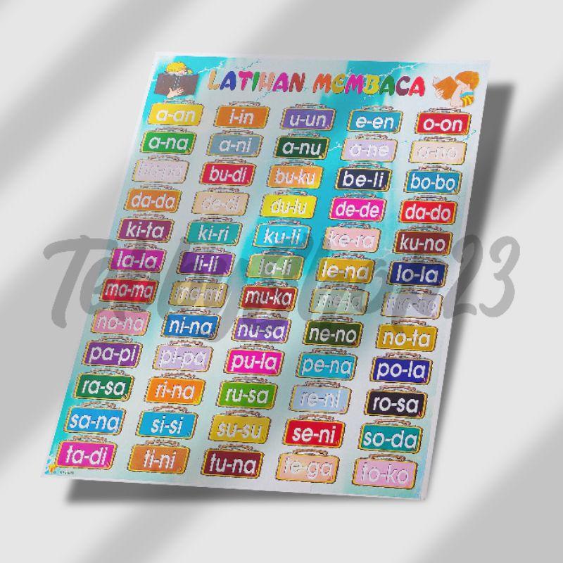Paket 10 lembar poster edukasi anak Soft Cover 4