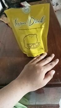 Product Review of Mabello 5 Pouch Minuman Serbuk Lemon   glutathione Drink/ Free Sabun Cair/Bubuk/ Powder from a**y r**i 0