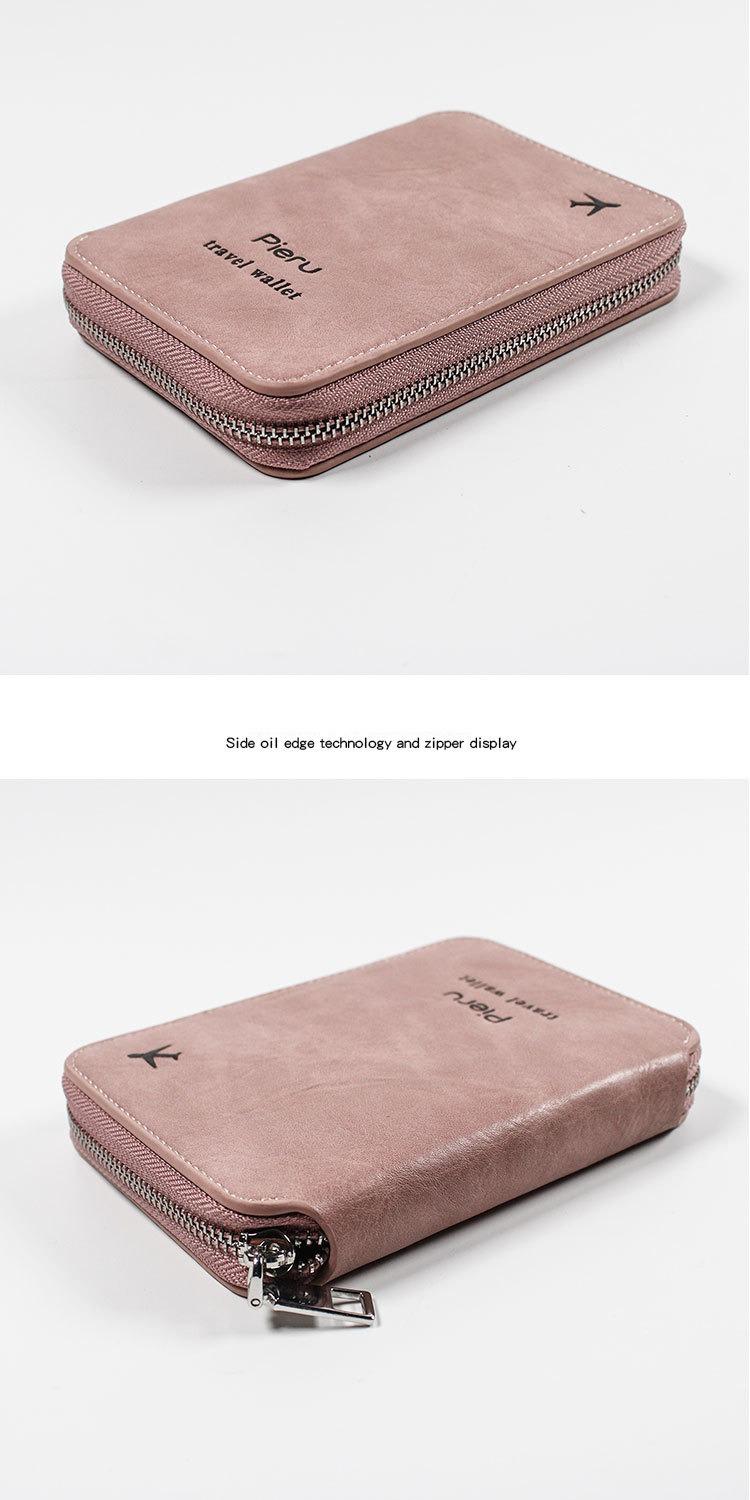 Product Introduction of กระเป๋าใส่หนังสือเดินทาง, ซิป, มัลติฟังก์ชั่น, ป้องกันการโจรกรรม RFID, เหมาะสำหรับการเดินทางออกนอกประเทศ, กระเป๋าเก็บของ, ที่ใส่หนังสือเดินทางแบบเรียบง่าย 3