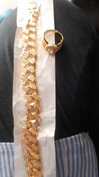 Product Review of Gelang tangan sisik naga free cincin full mata Perempuan Bracelets from a**a 0