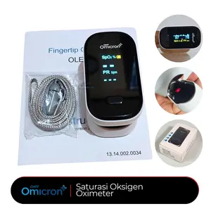 taff Omicron Pulse Oximeter Fingertip Digital Alat Ukur Oksigen Darah Alat Saturasi taff Omicron Pulse Oximeter Fingertip Digital Alat Ukur Oksigen Darah Alat Saturasi