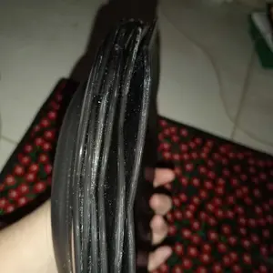 Piring Makan Plastik Motif BUNGA Anyaman Satuan (1 PCS)