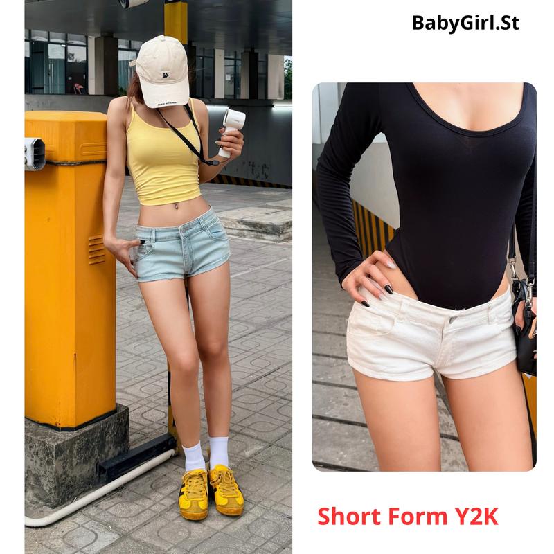 [DEAL MỞ BÁN] Quần jean dáng y2k, Quần jean 2 màu cạp thấp tạo độ thắt eo cá tính BABYGIRL.ST