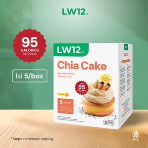 LW12 Chia Cake Cinnamon | Pancake Sehat Rendah Kalori | Gluten Free