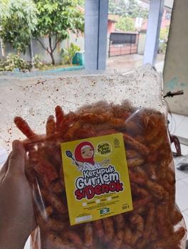 Product Review of Kerupuk Gurilem Si Denok isi 500 gram Cemilan khas Bandung Barat Rasa Kacang Pedas Camilan Food from s**i 1