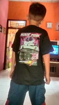 Product Review of # Kaos Baju Anak Bis BL4CKP1NK jb5| FREE STICKER | Tshirt Bis Basuri | REAL PICT | COD Fashion from @**A 1