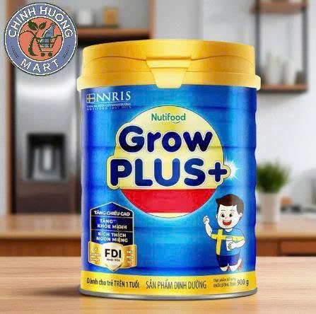 Sữa công thức Grow Plus xanh mẫu cũ với hệ dinh dưỡng FDI lon 900g