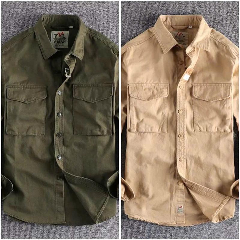 ÁO KAKI NAM NỮ  Bảo hộ lao động Nam nữ chất liệu kaki 280gsm, áo sơ mi áo nam