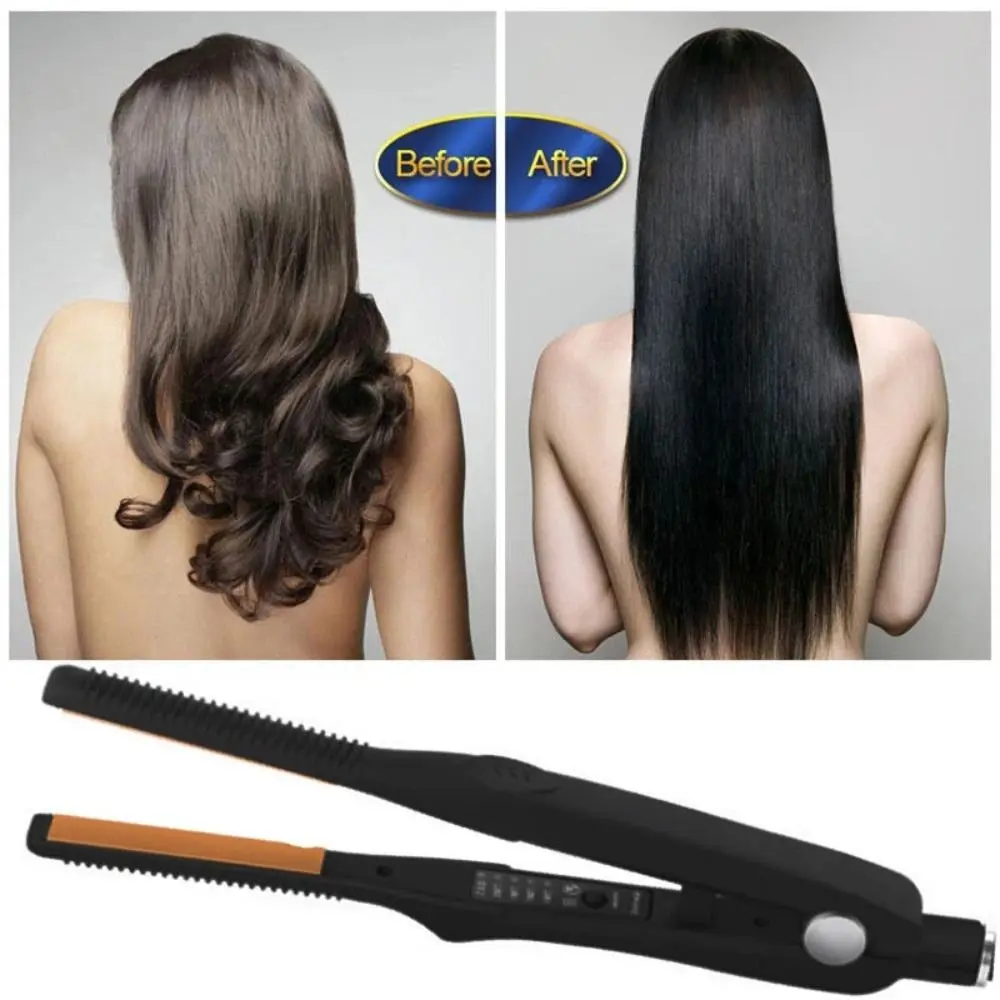 Professional 2 in 1 Hair Straightener New Women Men Electric Mini Hair Curler Portable No Hurt Hair Straightener Flat Iron