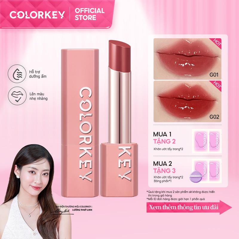 Son bóng dưỡng ẩm trang điểm 2 trong 1 COLORKEY 3g