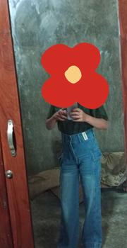 Product Review of HANDS UP - JINISO Cargo Baggy Celana Jeans Wanita Highwaist from l**🕊 0