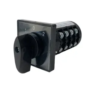 Rotary Switch HZ5B-20/4 Electric Three Positions 16 Terminals Cam Universal Changeover Switch 20A 4 Poles