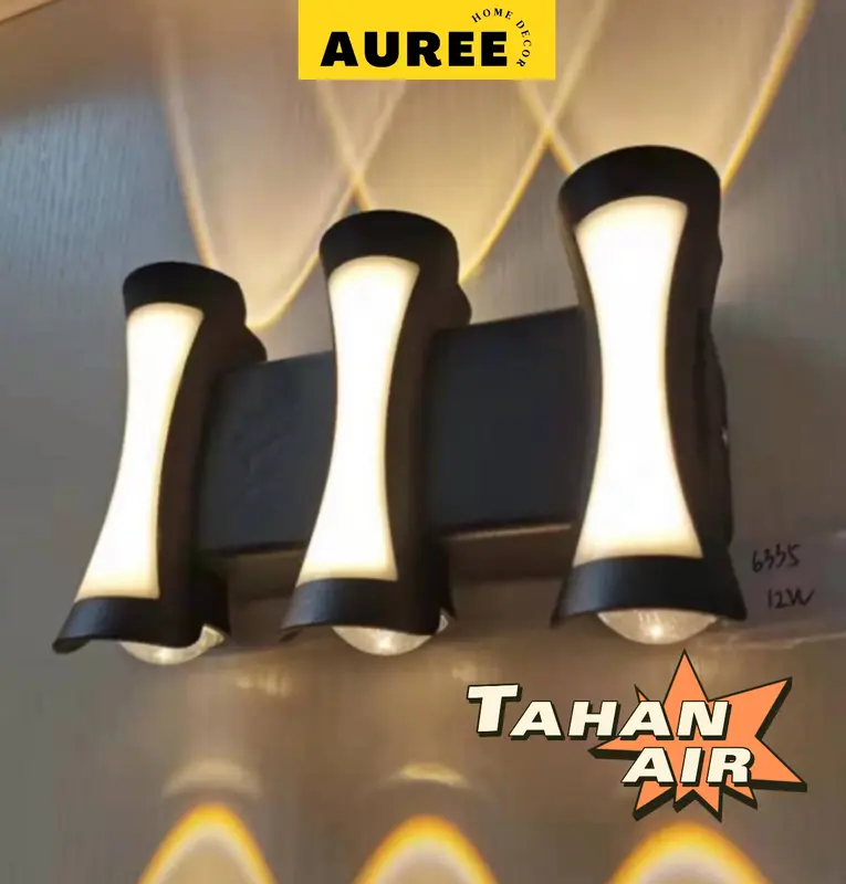 AUREE - Lampu Dinding Outdoor Anti Air Modern Minimalis Lampu Dinding Teras Lampu Taman 3