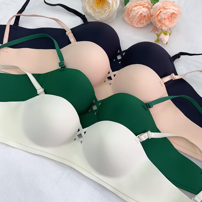 Combo 3 Áo Nâng Ngực Nữ Không Gọng 2025 Ly Dày 2.5CM Chống Xệ Cổ Sâu V Tạo Khe Ngực Thoáng Khí Chống Trượt Hỗ Trợ Nâng Vòng 1 Phù Hợp Với Vòng 1 Lép