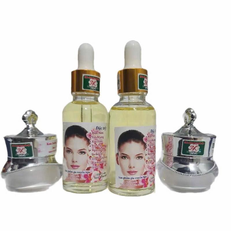 Bộ Mạnh Combo Kem Tái Tạo VIP Trắng Cao Cấp Hổ Trợ Giảm Nám Tàn Nhang Đồi Mồi Mụn Dưỡng Trang Da