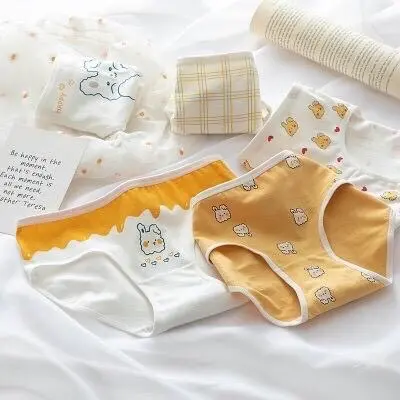 12Pcs CS35 CD Celana Dalam Wanita Katun Motif Cewek 7