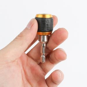 60mm キーレスドリルチャックドライバーインパクトドライバーアダプター、1/4インチポップアウト六角シャンクビットツール、クイックチェンジコンバータアダプター