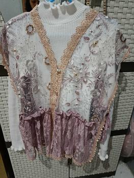 Product Review of Nuna Vest Brukat Tile Garden Premium Ootd Hijab Outfit Simple Motif Rompi from i**9 0