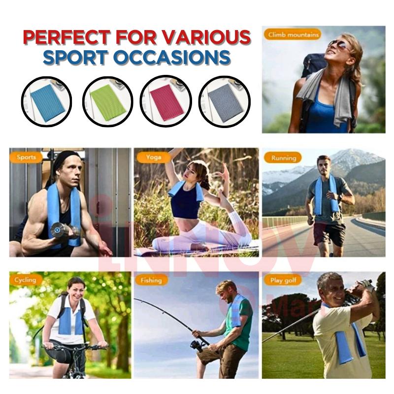 Product Introduction of [ Local Stocks ] Microfiber Cooling Sports Towel | Quick Dry & Keeps you Cool During Sports or Outdoor Activity 3